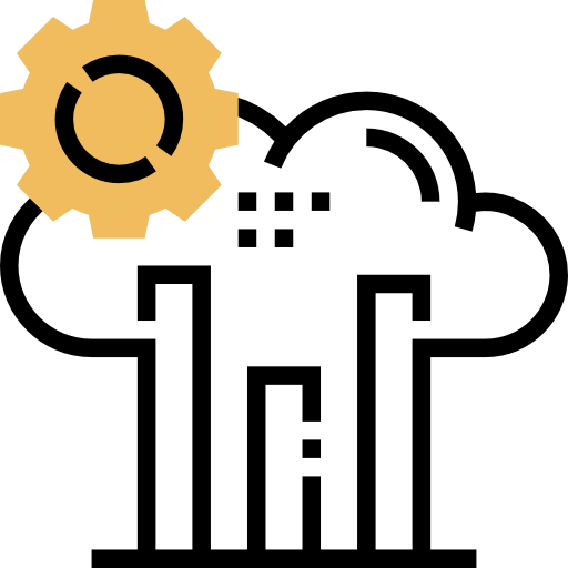 Cloud processing icon