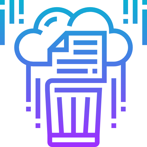Delete file icon