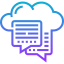Cloud messaging ícone 64x64