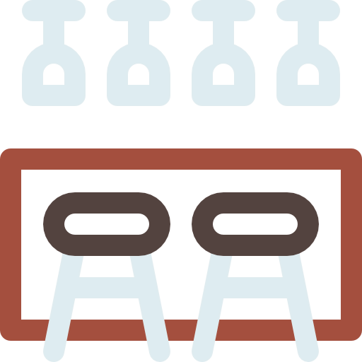 Bar stool icon