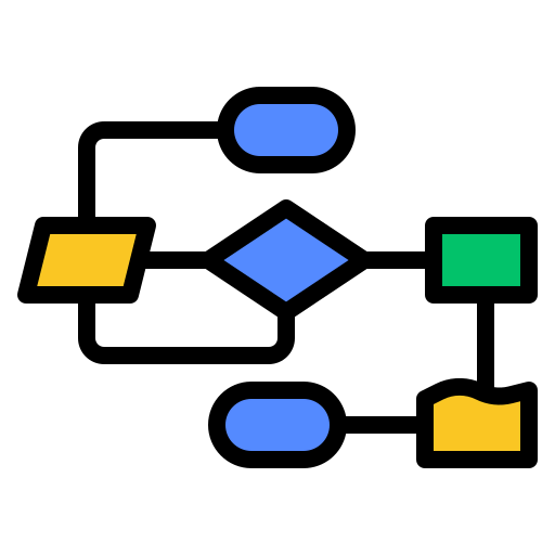 Flow chart icon