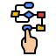 Flow chart icon 64x64