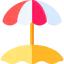 Sun umbrella icon 64x64
