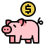 Piggy bank icon 64x64