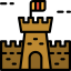 Sand castle icon 64x64