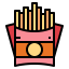 French fries icon 64x64