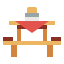 Picnic table icon 64x64