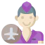 Flight attendant 图标 64x64