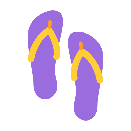 Flip flops icon