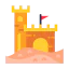 Sand castle icon 64x64