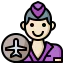 Flight attendant ícono 64x64