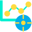 Line chart icon 64x64