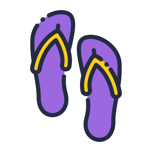 Flip flops icon