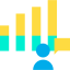 Bar chart icon 64x64
