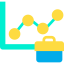 Line chart icon 64x64