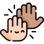 High five icon 64x64