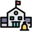 School bell icon 64x64