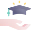 Graduation cap icon 64x64