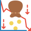 Bad investment icon 64x64