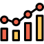 Bar chart icon 64x64