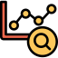 Line chart icon 64x64