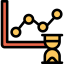 Line chart icon 64x64