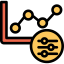 Line chart icon 64x64