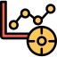 Line chart icon 64x64