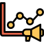 Line chart icon 64x64
