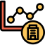Line chart icon 64x64