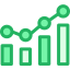 Bar chart icon 64x64