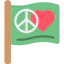 Peace and love icon 64x64