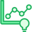 Line chart icon 64x64