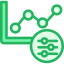 Line chart icon 64x64
