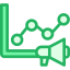 Line chart icon 64x64