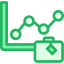 Line chart icon 64x64