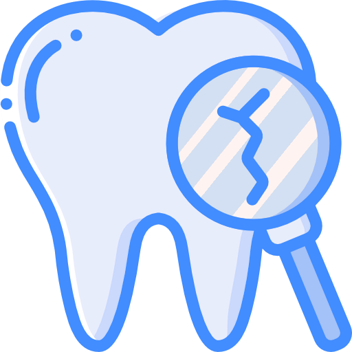 Broken tooth icon