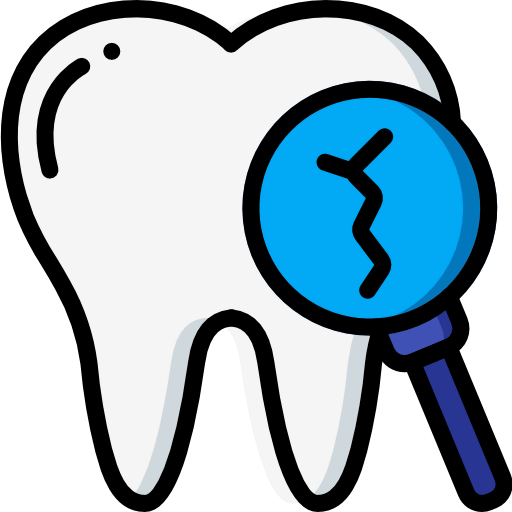 Broken tooth icon