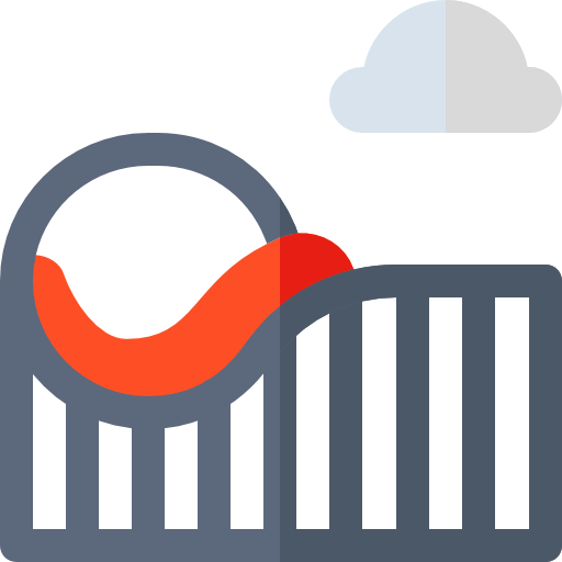 Roller coaster icon