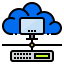 Cloud network icon 64x64
