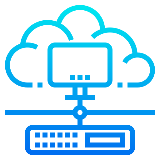 Cloud network icon