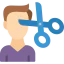 Hair cutting icon 64x64