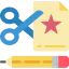 Paper cutting icon 64x64