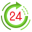 24 hours アイコン 64x64