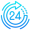 24 hours icon 64x64