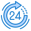 24 hours icon 64x64