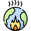 Global warming icon 64x64