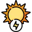 Sun energy icon 64x64