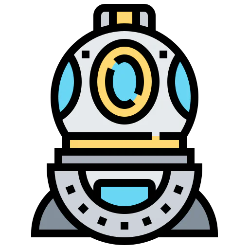 Diving helmet icon