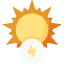 Sun energy icon 64x64